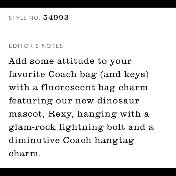 Coach Rexy bag charm/key ring - Picture 10 of 10